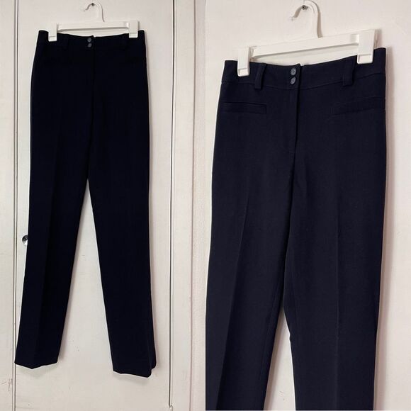 Per Se wool trousers dress pants in blue - Picture 3 of 8